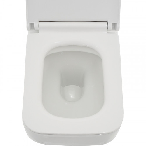 Унитаз AQUAme AQM2009 подвесной Белый глянец с сиденьем Микролифт фаянс подвесной