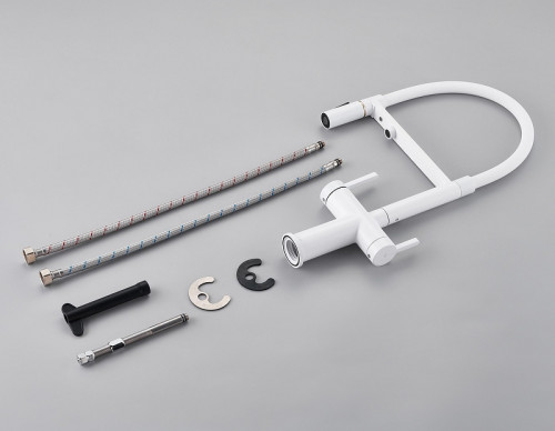 Смеситель для кухни Rose R458C цвет Белый