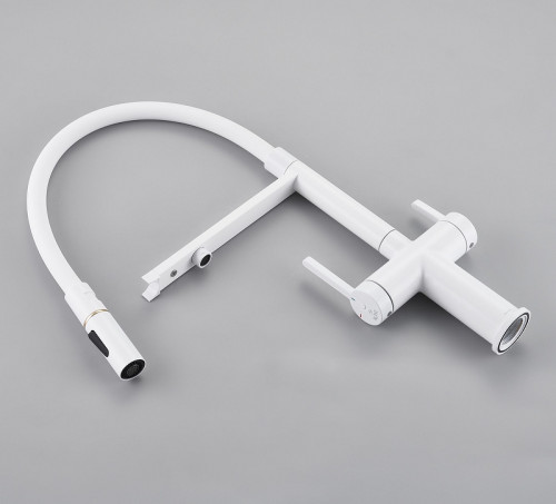 Смеситель для кухни Rose R458C цвет Белый