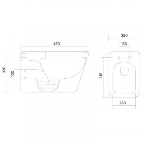 Унитаз Aquatek Дельта AQ1911-00 подвесной с сиденьем Микролифт фарфор подвесной