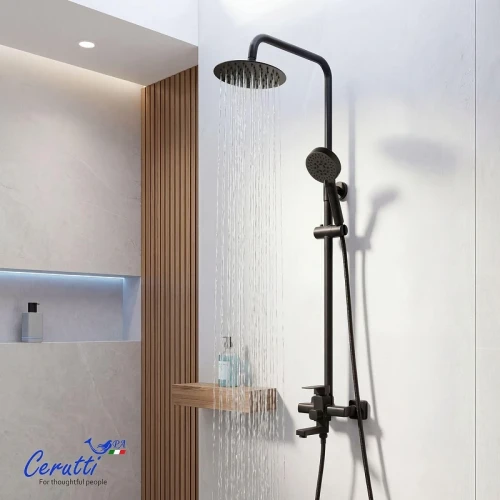 Душевая система Ceruttispa Орацио (Orazio RSMB CT12068 12068 цвет Черный матовый