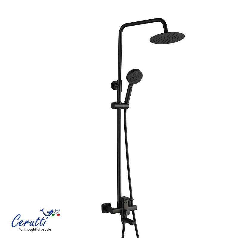 Душевая система Ceruttispa Орацио (Orazio RSMB CT12068 12068 цвет Черный матовый