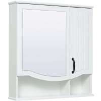 Зеркальный шкаф Runo Марсель 65 00-00001202 Белый МДФ / ЛДСП, стекло