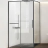 Душевой уголок Vincea Slim Soft 120x80 VSR-1SS8012CLGM профиль Вороненая сталь стекло прозрачное