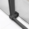 Душевой уголок Vincea Slim Soft 120x80 VSR-1SS8012CLGM профиль Вороненая сталь стекло прозрачное