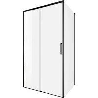Душевой уголок Aquanet Pleasure Evo AE65-110x80-BT 110x80 324132 профиль Черный стекло прозрачное