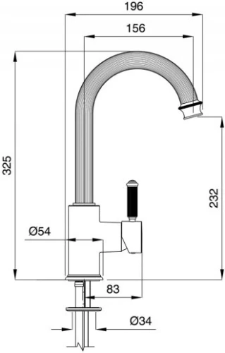 Смеситель для раковины Cezares Olimp OLIMP-LSM2-01-L