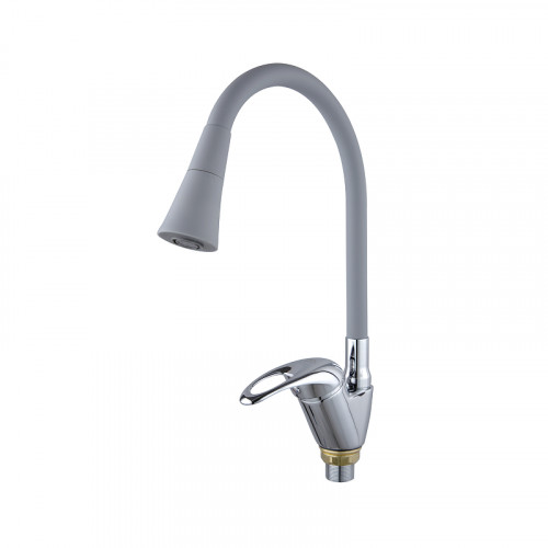 Смеситель для кухни Fashun A4403+A7357 цвет Хром Серый