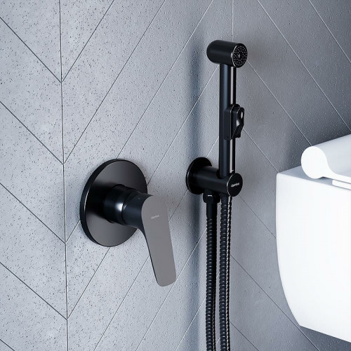 Смеситель для душа Damixa Jupiter 777500300 Черный матовый латунь на стену