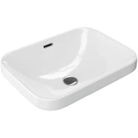 Раковина Excellent Hasko 57 CEAC.3718.570.WH Белая фаянс полувстраиваемая