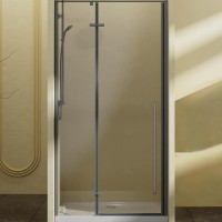 Душевая дверь Vincea Slim-N 100 VDPH-5SN100CLGM профиль Вороненая сталь стекло прозрачное