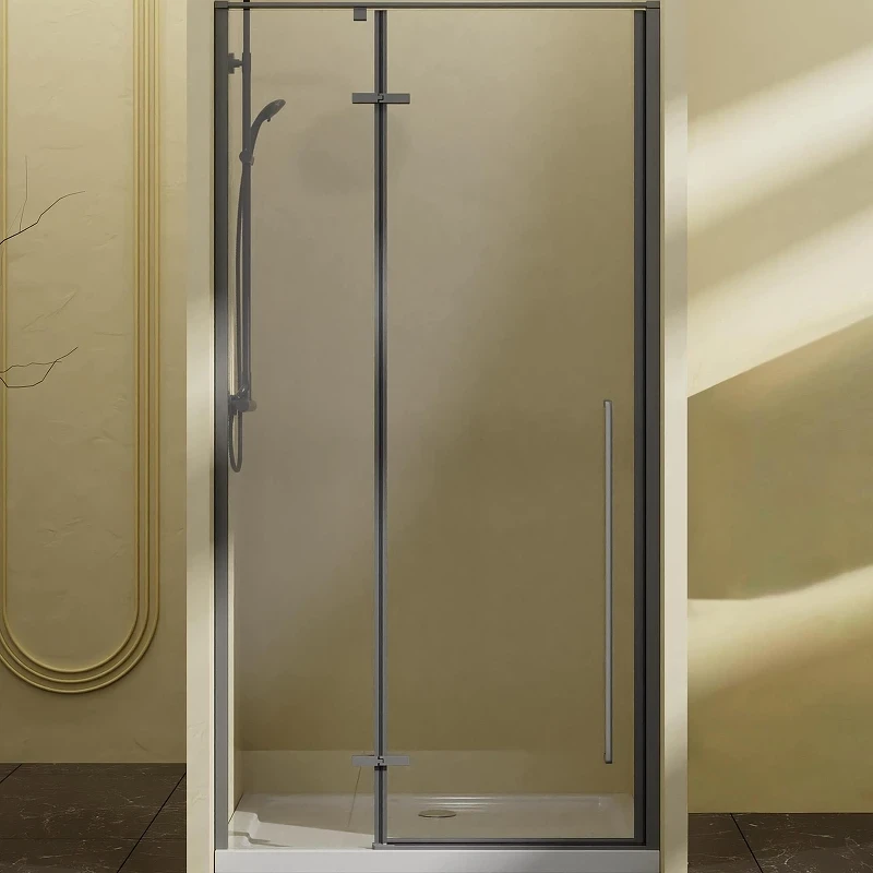 Душевая дверь Vincea Slim-N 100 VDPH-5SN100CLGM профиль Вороненая сталь стекло прозрачное