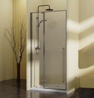 Душевая дверь Vincea Slim-N 100 VDPH-5SN100CLGM профиль Вороненая сталь стекло прозрачное