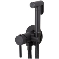 Гигиенический душ со смесителем Viko V-4922 Черный матовый латунь на стену