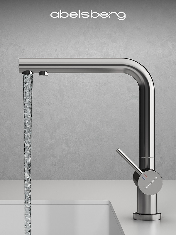 Смеситель для кухни Abelsberg Pura UVF70929CH цвет Глянцевый хром