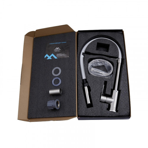 Смеситель для кухни Fashun A54511-12 цвет Сатин Серый