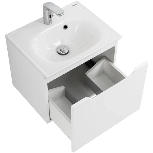 Тумба под раковину BelBagno Etna 50 ETNA-500-1C-SO-BL-P подвесная Bianco Lucido МДФ / ЛДСП