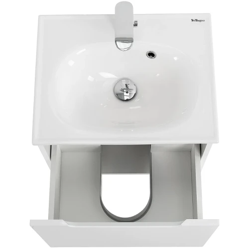 Тумба под раковину BelBagno Etna 50 ETNA-500-1C-SO-BL-P подвесная Bianco Lucido МДФ / ЛДСП