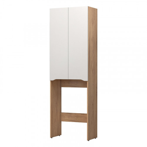 Шкаф пенал Vigo Grani 64 036 над стиральной машиной цвет Дуб золотой