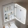 Зеркальный шкаф Alavann Cosmetic Light 50 ALV1174001 с подсветкой цвет Белый