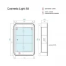 Зеркальный шкаф Alavann Cosmetic Light 50 ALV1174001 с подсветкой цвет Белый