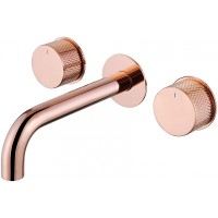 Смеситель для раковины Abber Wasser Kreis AF81122RG Розовое золото латунь встраиваемый