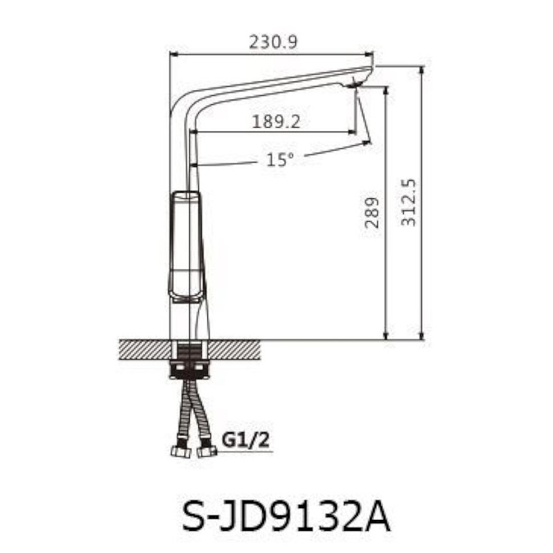 Смеситель для кухни Savol S-JD9132AW цвет Белый