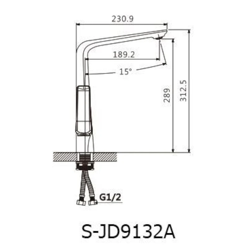 Смеситель для кухни Savol S-JD9132AW цвет Белый