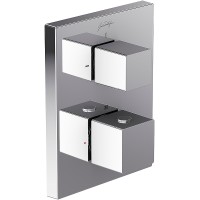 Смеситель для душа Jacob Delafon Modulo E75391-CP с термостатом Хром латунь встраиваемый