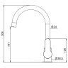 Смеситель для кухни Laparet Molera N3063402LPT Хром латунь