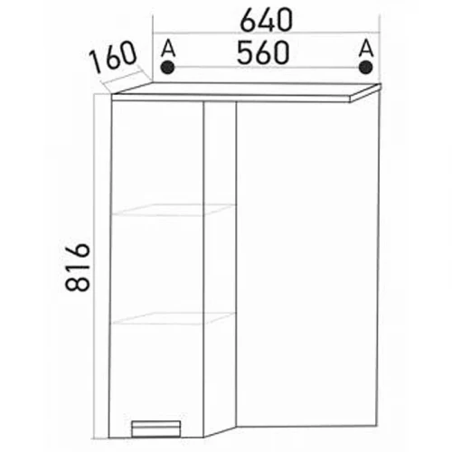 Зеркало со шкафом Mixline Альфа 64 L 534968 с подсветкой Белое