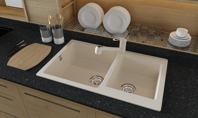 Смеситель для кухни Ulgran Classic U-002-307 Терракот латунь