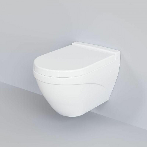 Унитаз Ambassador Nord 133T20001 подвесной Белый глянцевый без сиденья фарфор подвесной