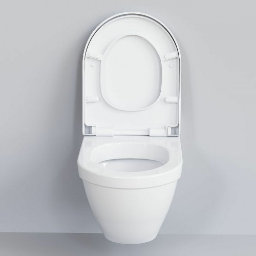 Унитаз Ambassador Nord 133T20001 подвесной Белый глянцевый без сиденья фарфор подвесной