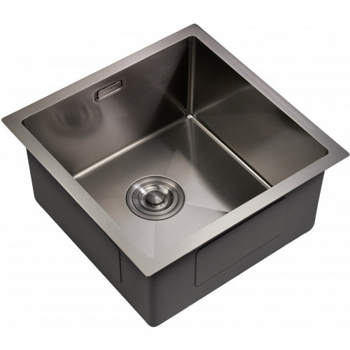 Кухонная мойка Milacio Denia 44 MC.77439 Вороненая сталь нержавеющая сталь встраиваемая сверху, встраиваемая снизу