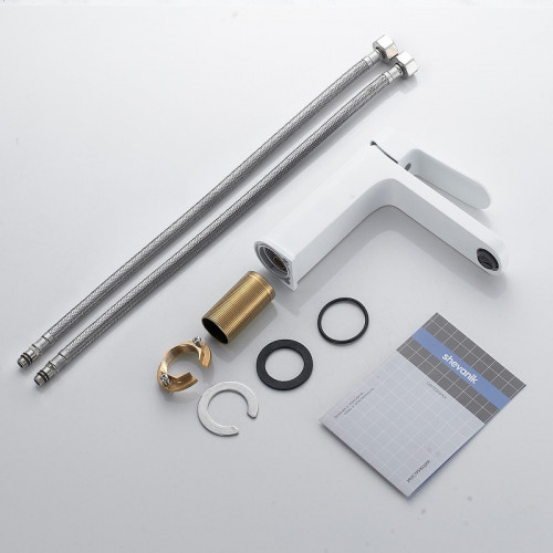 Смеситель для раковины Shevanik S4501C цвет Белый