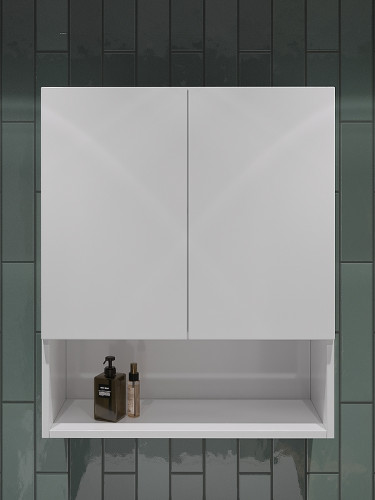 Подвесной шкаф Orange Вега 60 Vg-60SR Белый МДФ / ЛДСП