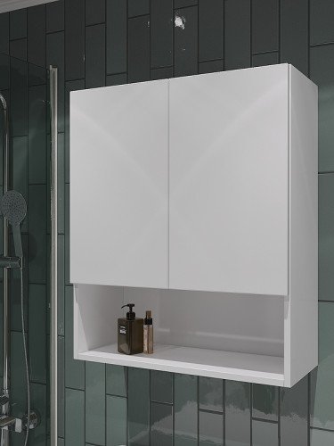 Подвесной шкаф Orange Вега 60 Vg-60SR Белый МДФ / ЛДСП