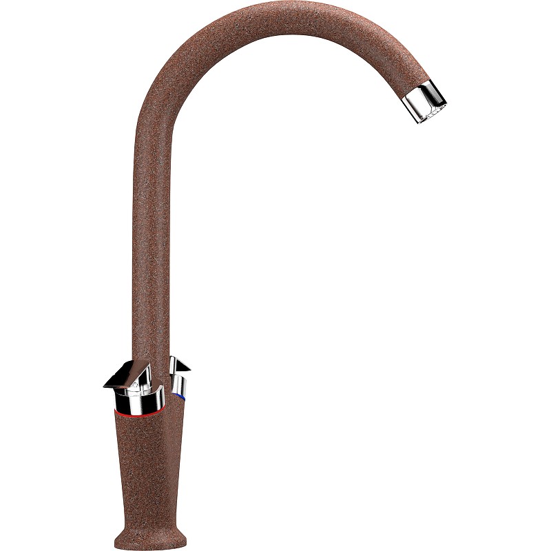 Смеситель для кухни Ulgran Classic U-011-307 Терракот латунь
