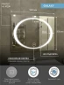 Зеркало Континент Galaxy 1000x800 ЗЛП28 с подсветкой с сенсорным выключателем МДФ / ЛДСП, стекло