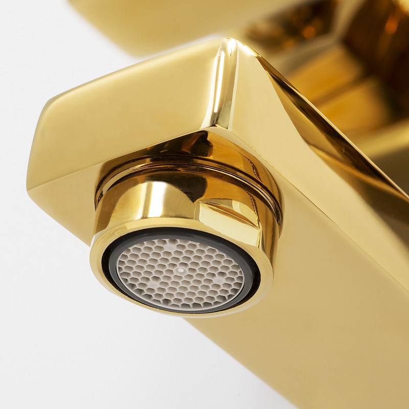 Душевая система WasserKRAFT Sauer A17101 Золото латунь на стену