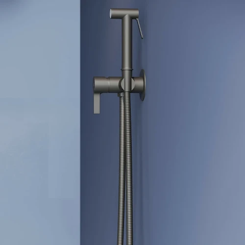 Гигиенический душ со смесителем RGW Shower Panels SP-206B 511408206-04 Черный матовый латунь встраиваемый