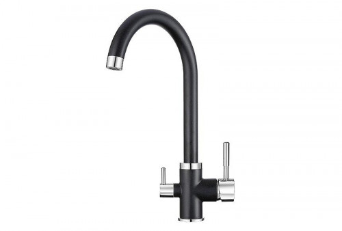 Смеситель для кухни Granula 2168 цвет Черный