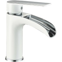 Смеситель для раковины Haiba HB13505-8 Белый Хром латунь