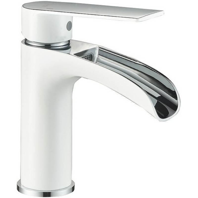 Смеситель для раковины Haiba HB13505-8 Белый Хром латунь