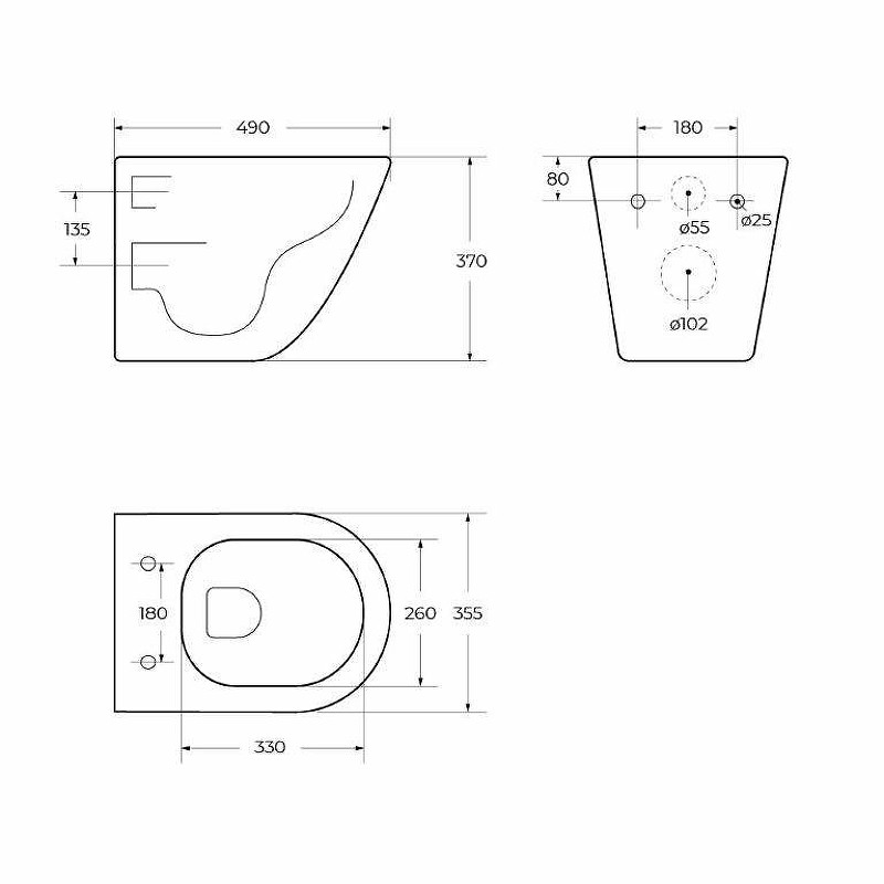 Унитаз BelBagno Sfera-R BB046CHR подвесной без сиденья фаянс подвесной