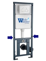 Инсталляция WeltWasser Marberg 410 RD WT 10000011209 с клавишей смыва цвет Белый