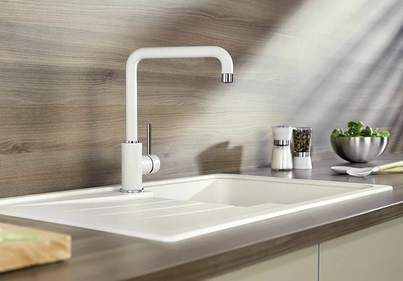 Смеситель для кухни Blanco Mili 525127 Белый Хром латунь