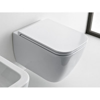 Унитаз Scarabeo Teorema 2.0 5126/TW41 подвесной цвет Жемчужный (pearl) без сиденья