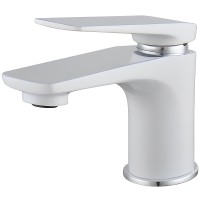 Смеситель для раковины Lemark Allegro LM5916CW с гигиеническим душем Хром Белый латунь